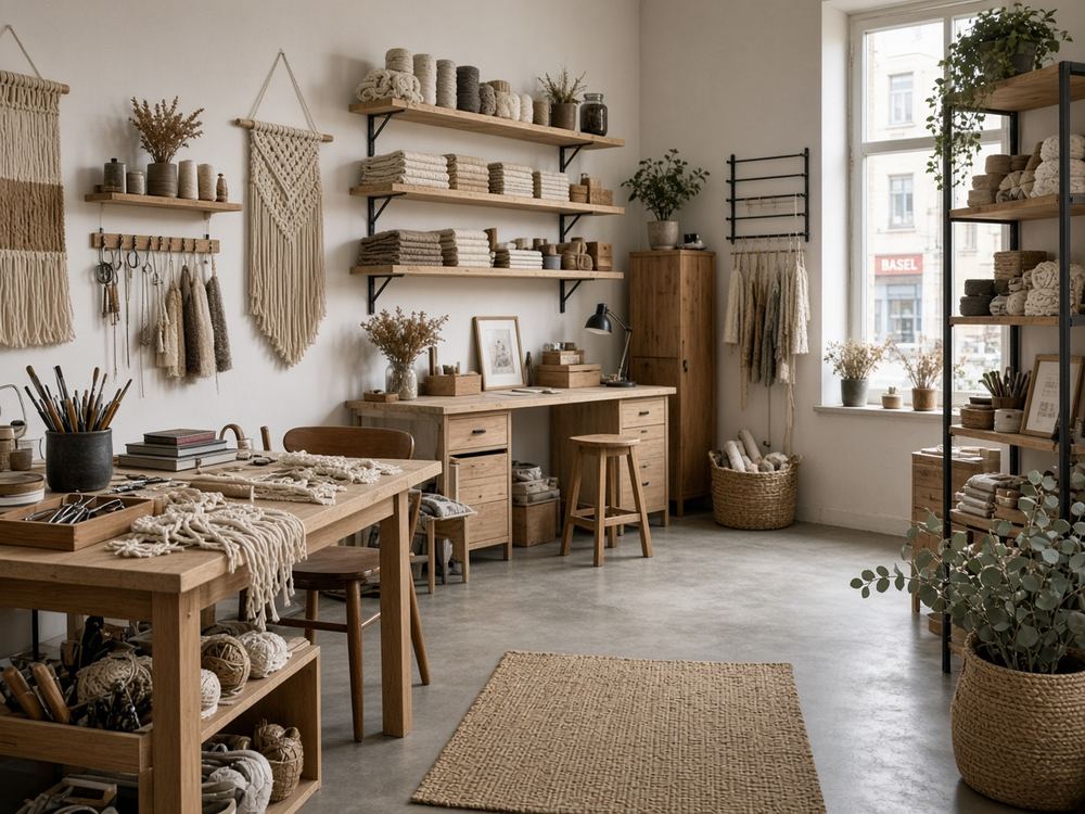 About the Macrame / fiber craft workshop studio at Wildport Macrame