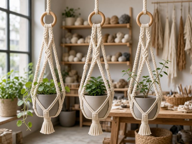 Plant hangers at Wildport Macrame